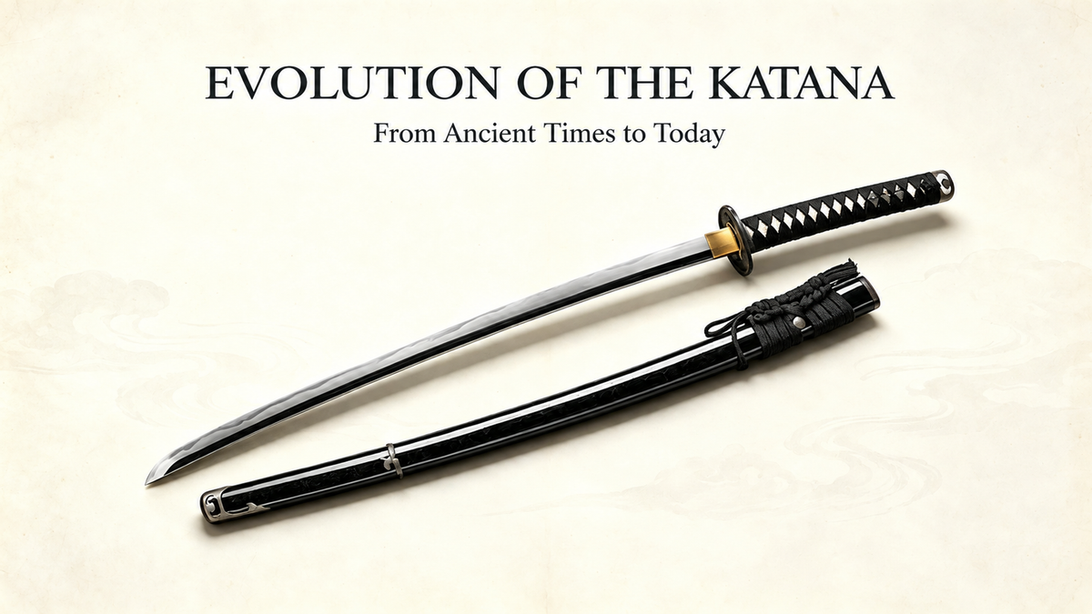 History and evolution of traditional Japanese swords and katana from ancient to modern times