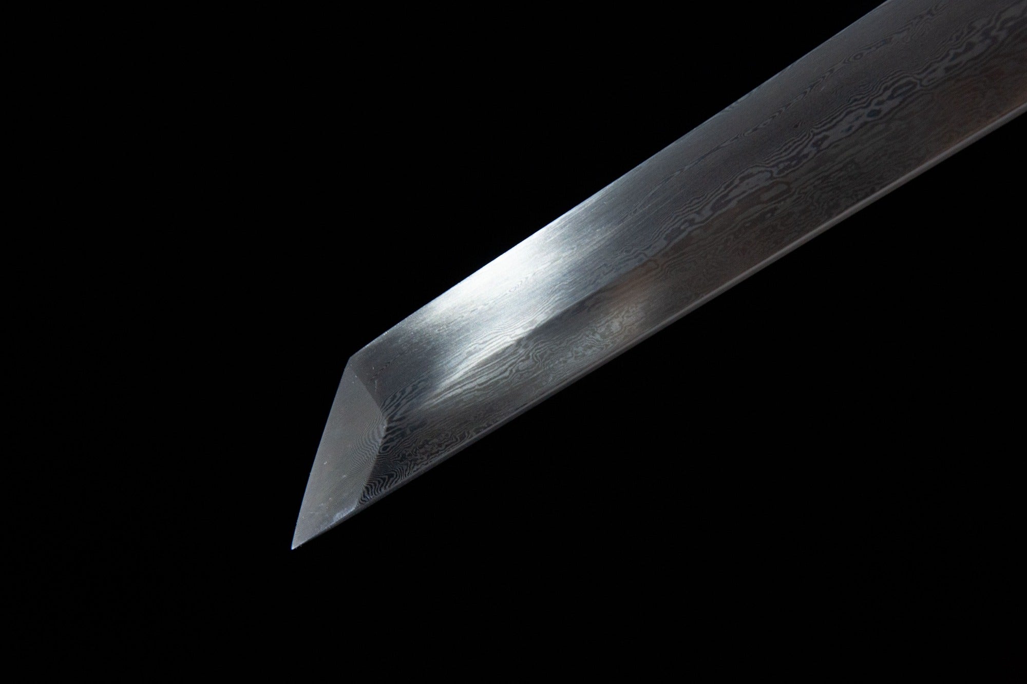 Silver-Plated Peony Tanto