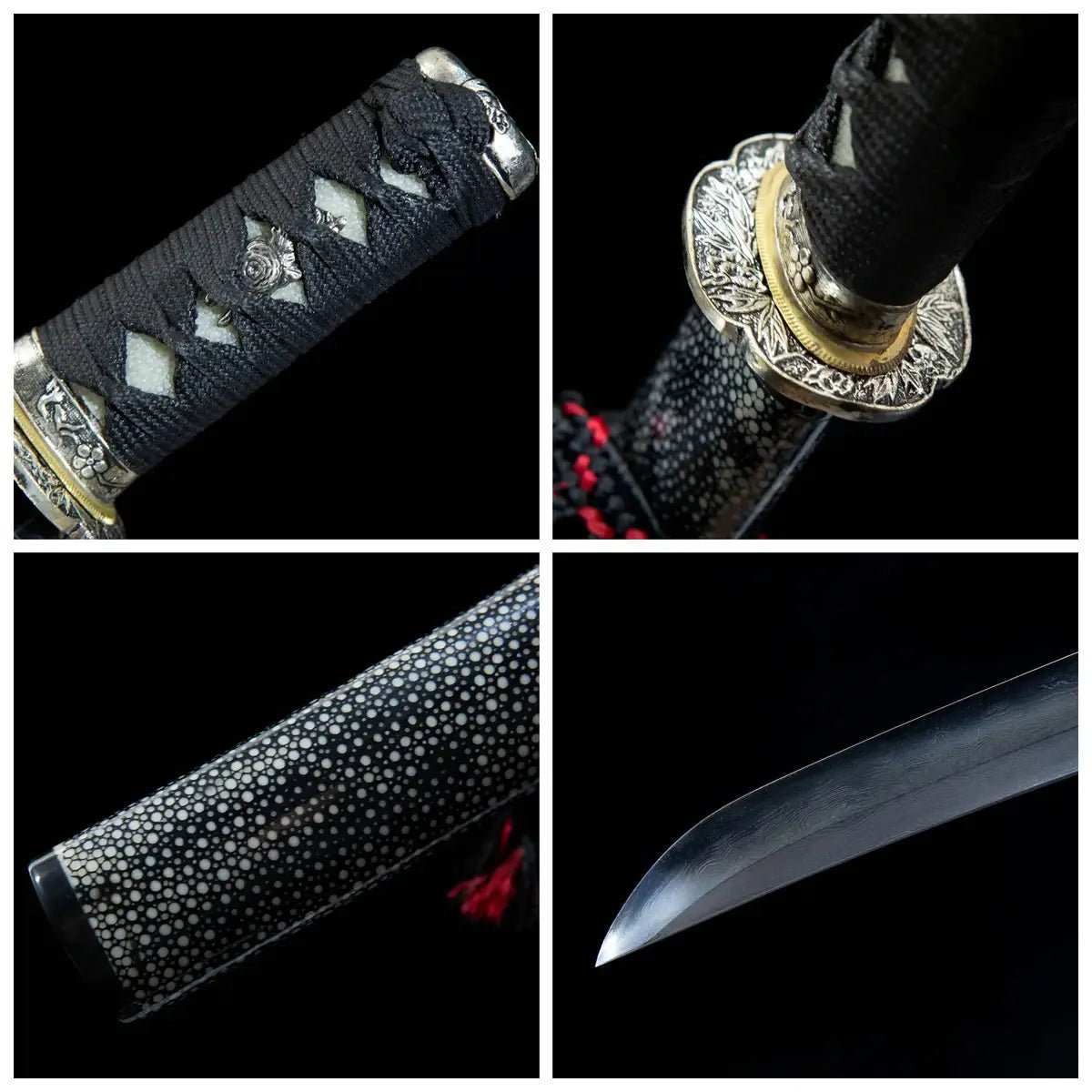 Silver Plum Blossom Tanto