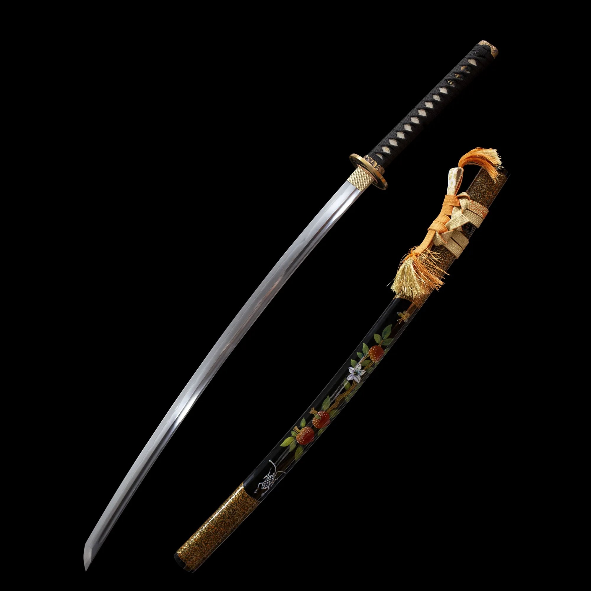 Yoshino Shiage-togi damascus katana