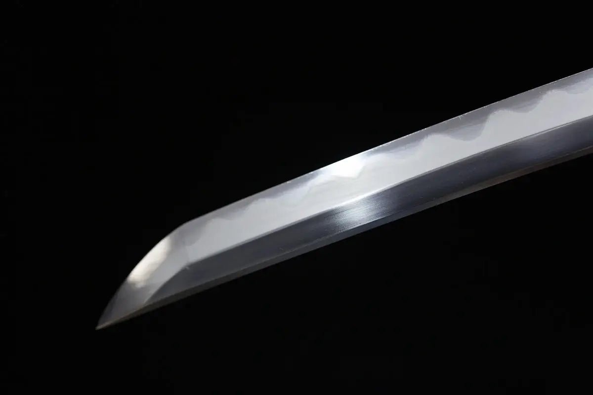 shirasaya Damascus wakizashi and katana for sale
