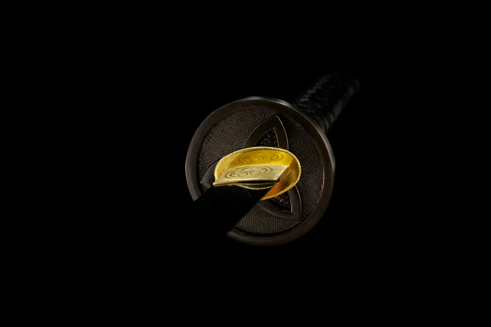 Michonne Black Katana black alloy tsuba hand guard