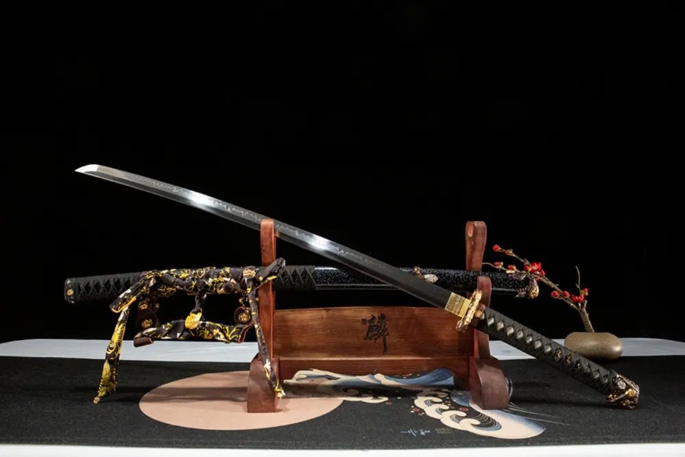 Lion King Tachi | T10 Steel Full Copper Gilded Silvered Samurai Sword