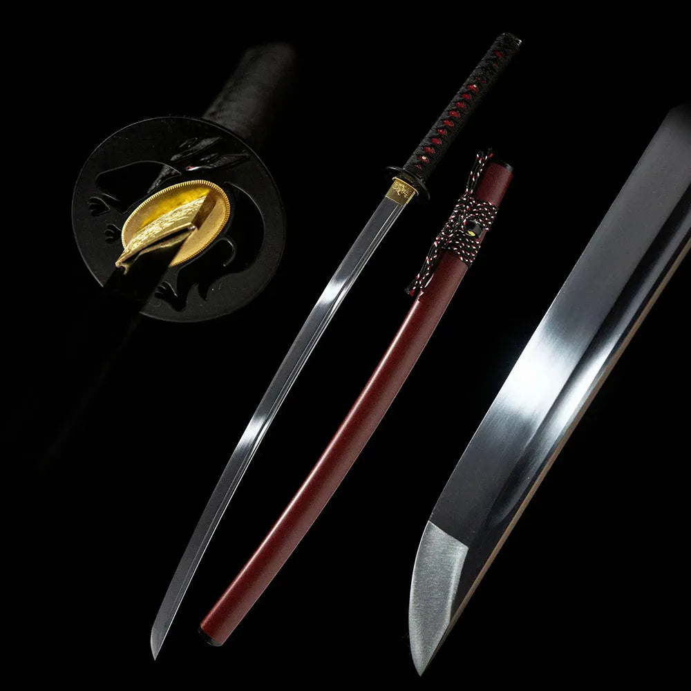 Magic Rabbit Katana, 1060 water quenched maru-gitae non removable iron tsuba budget entry samurai sword