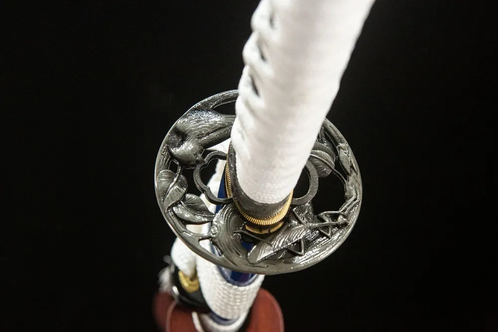 Reverse side Snow Prunus Mume Katana thick anti-rust alloy base stable hollow frame structure