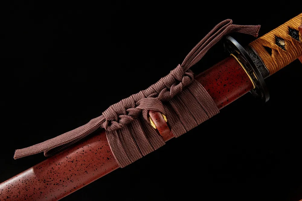 Coarse cotton sageo cord tied on Tuoyuan saya ring