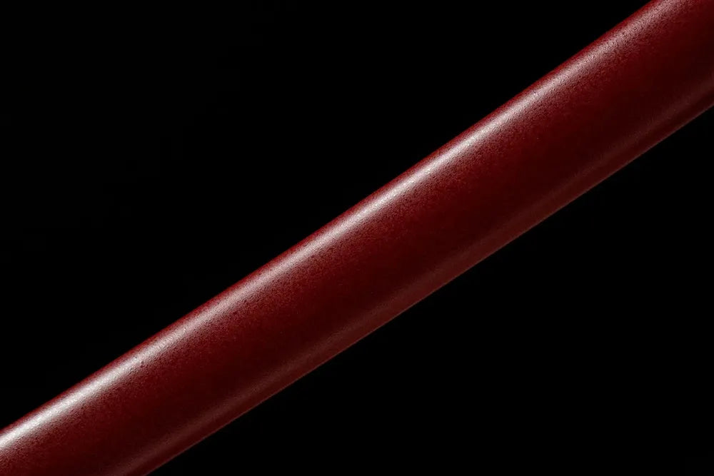 Mid saya detail Magic Rabbit solid wood matte baking paint scabbard middle section texture