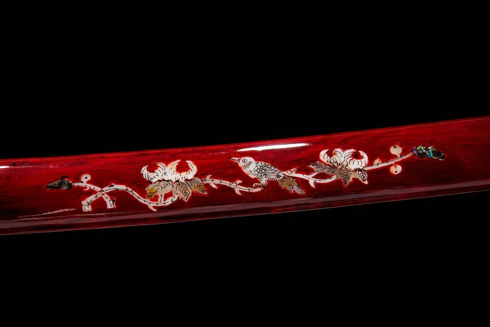 Imu Maru Katana | T10 Notare Hamon Real Yokote Gold Silver Plated Copper Full Ox Horn Katana