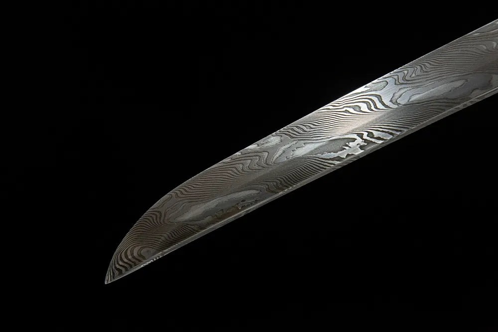 Kissaki tip closeup fully factory sharp functional cutting edge
