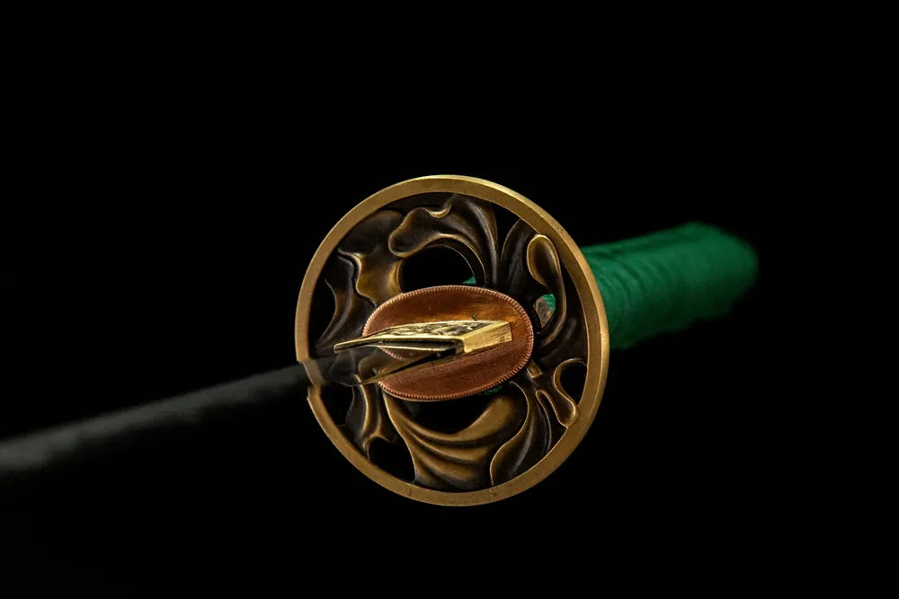 Front side simple round solid copper plain hand guard