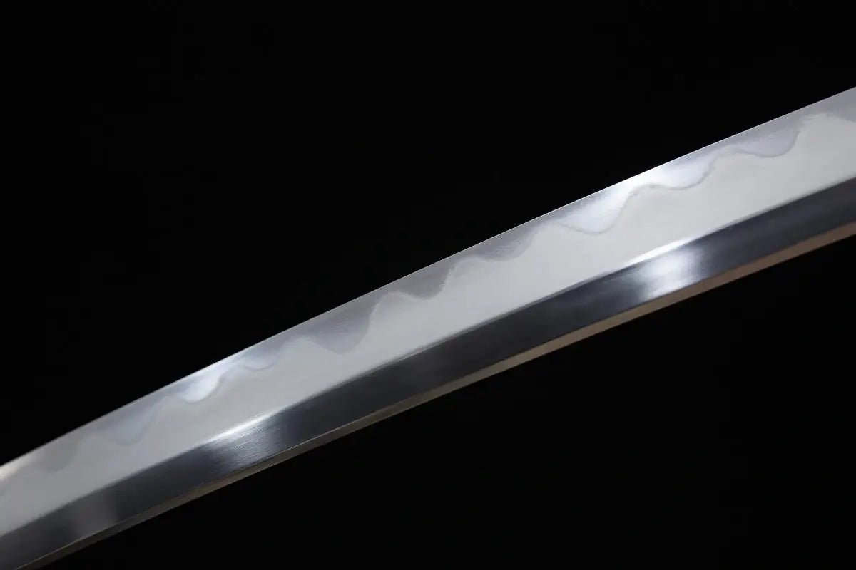shirasaya Damascus wakizashi and katana for sale
