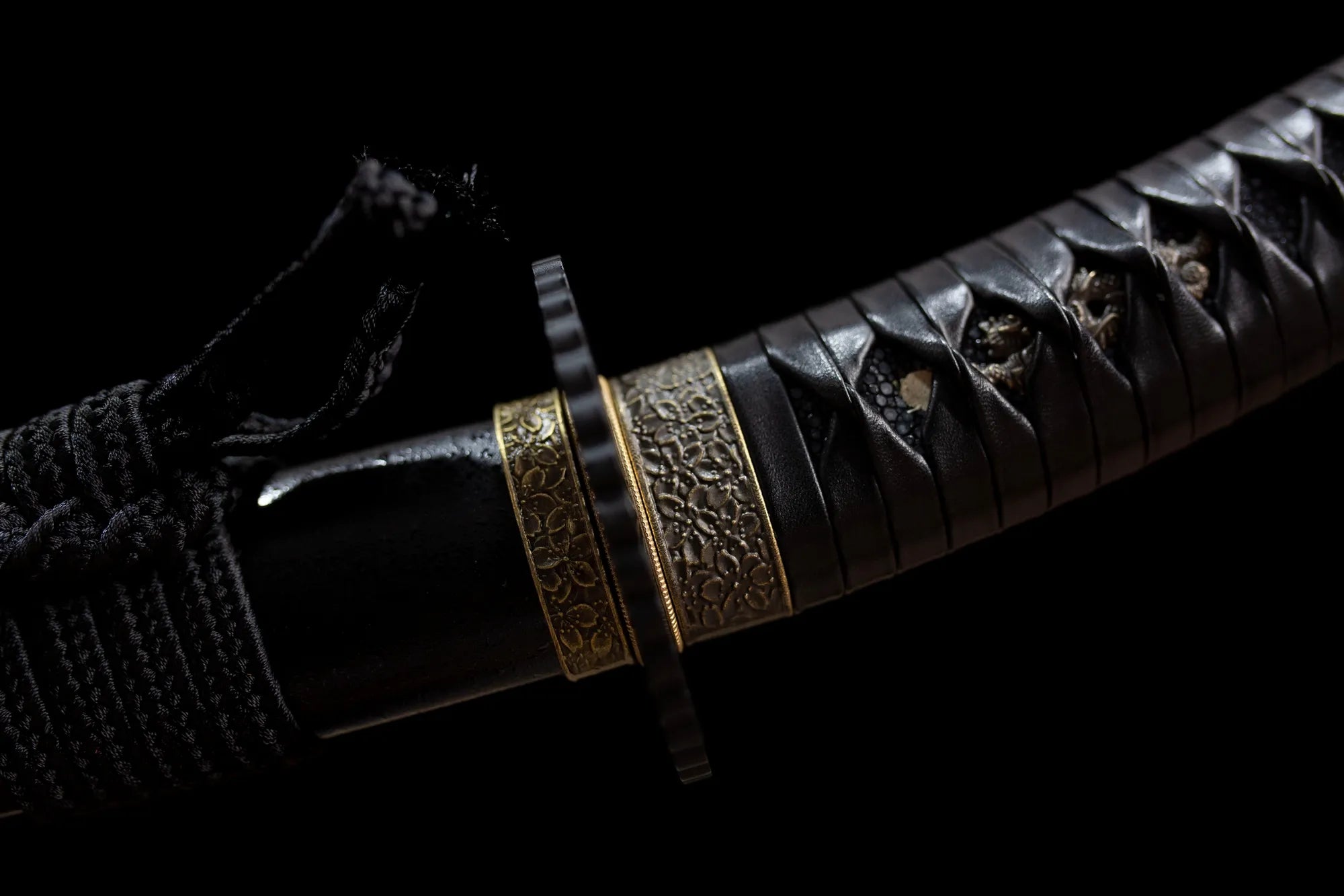 tachi sword Stingray leather Sticker Curved handle