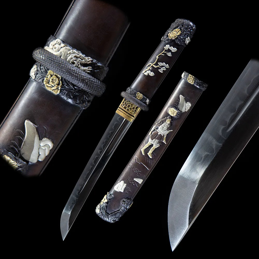 Full Chrysanthemum Warrior tanto complete set shot