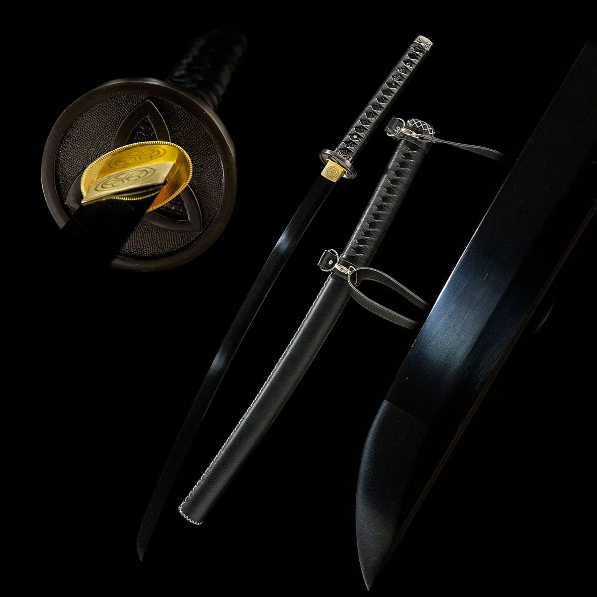 Michonne Black Katana Walking Dead replica sword with black saya