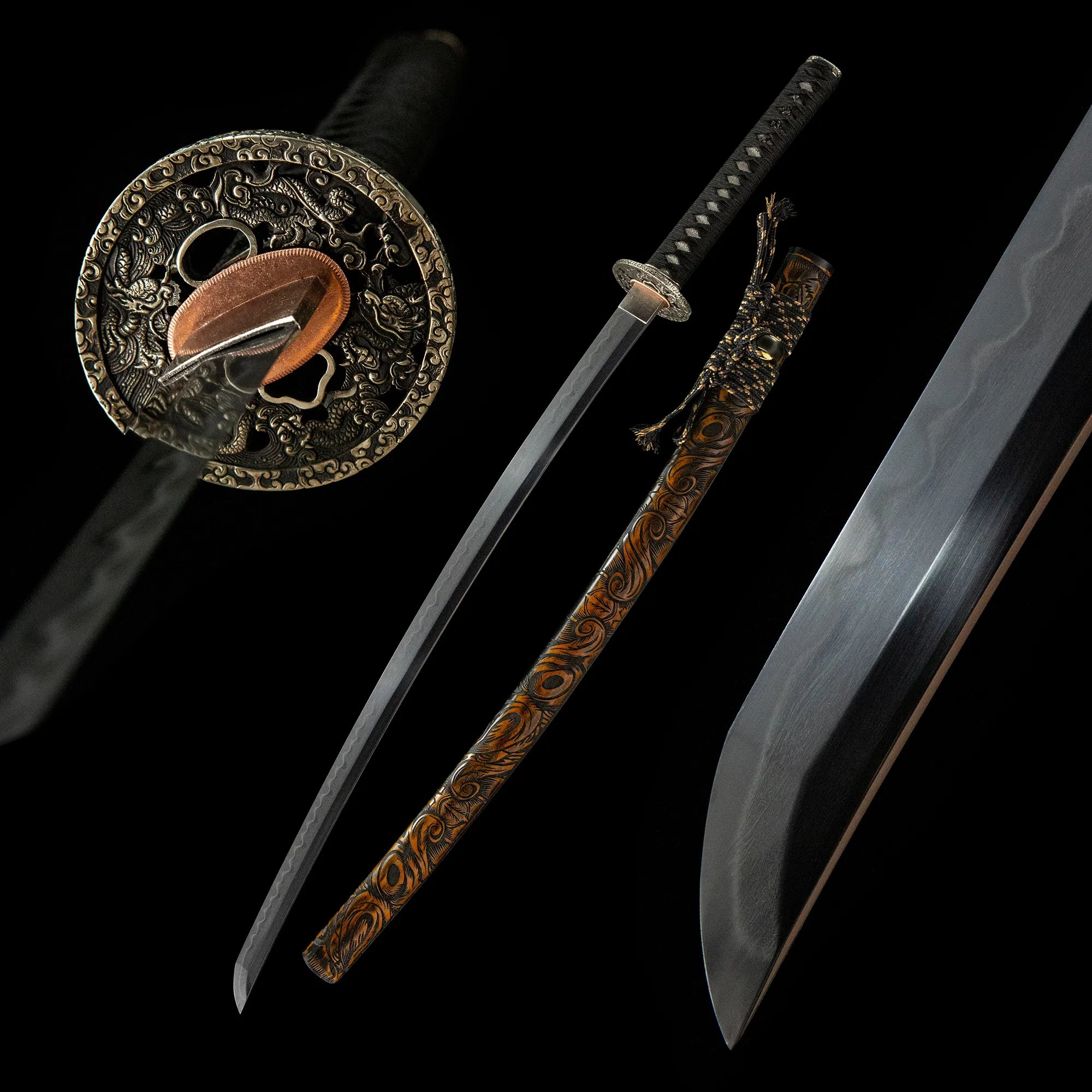 Wind and Cloud Katana | Uzi Steel Gonome Hamon Samurai Sword