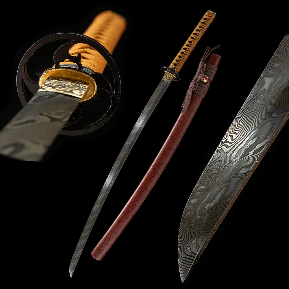 Tuoyuan Katana, Folding Steel Oil Quenched Taganeha Iron Tsuba Alloy Budget Training Katana