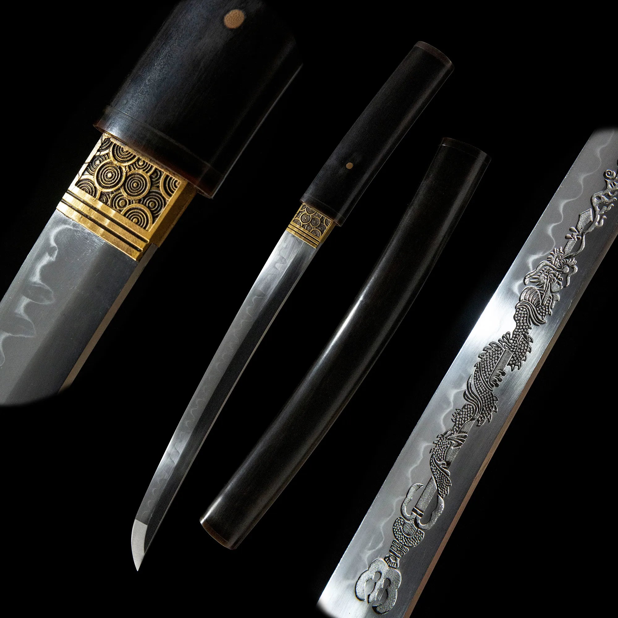 Plum Blossom Dragon Tanto