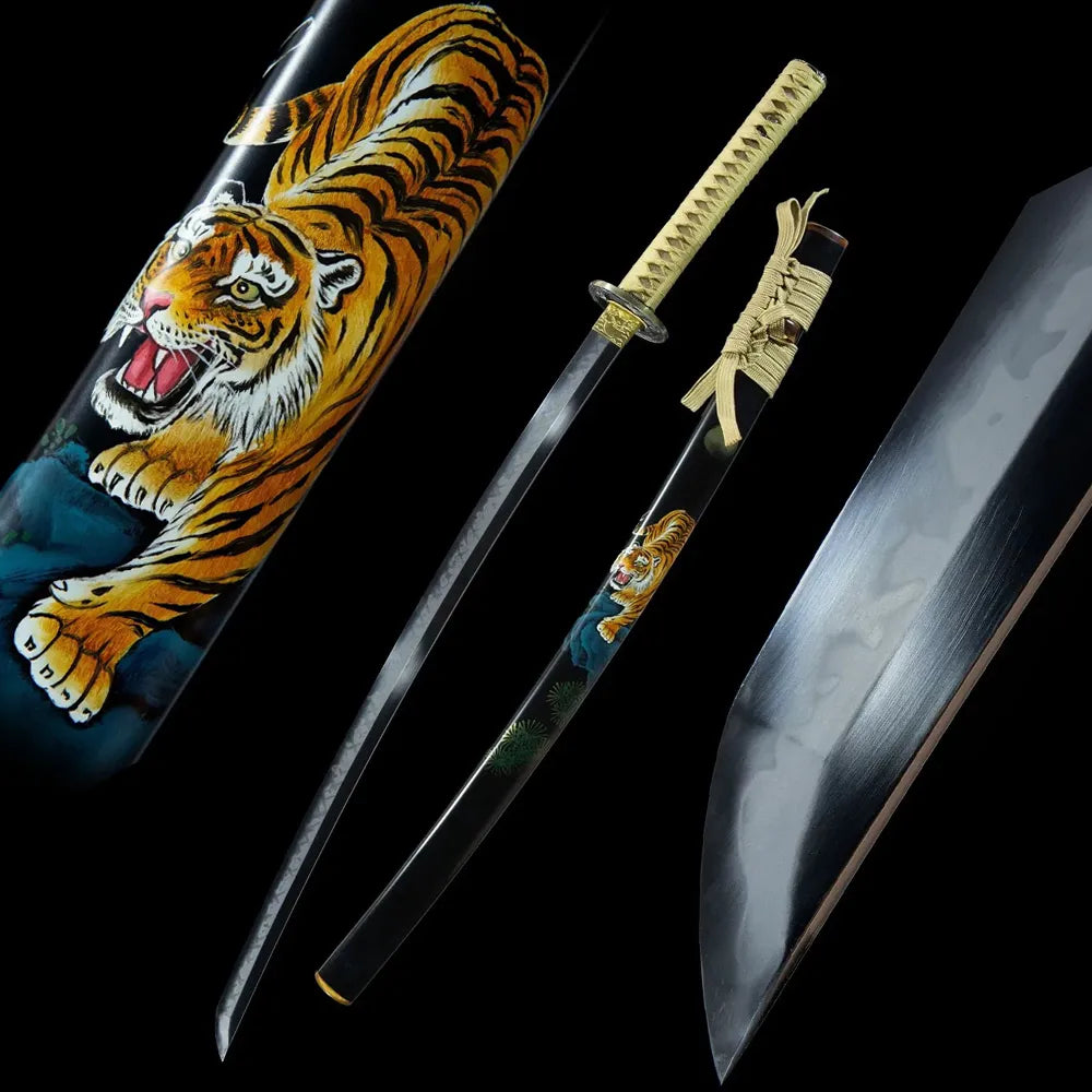 Full set jungle tiger katana display