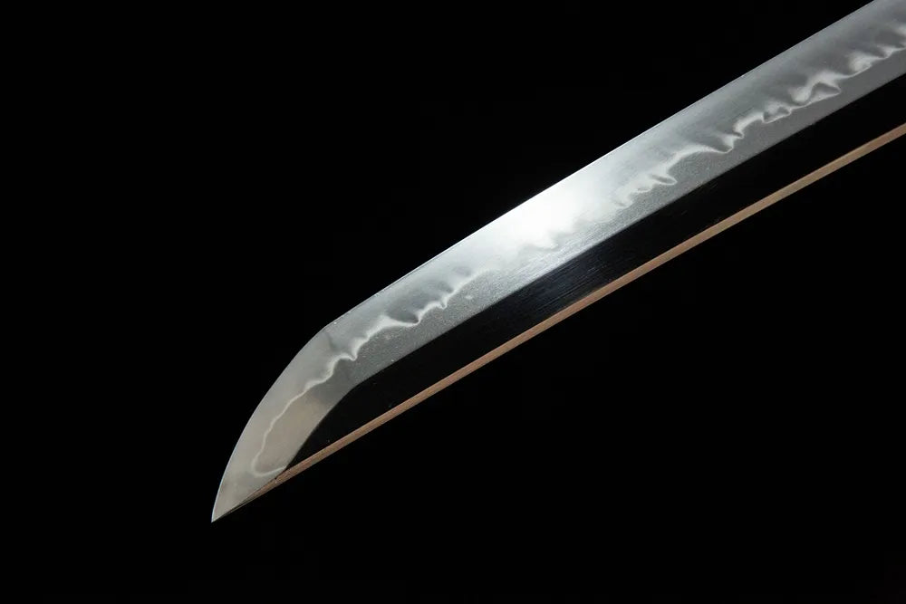 Floating Clouds Katana blade tip lower section clay tempered sharp edge