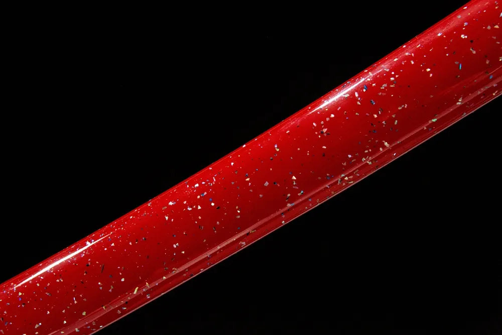 Unprecedented Katana saya middle section natural pearl shell finish