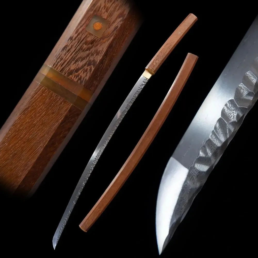 Full stone grain shirasaya katana studio full set shot