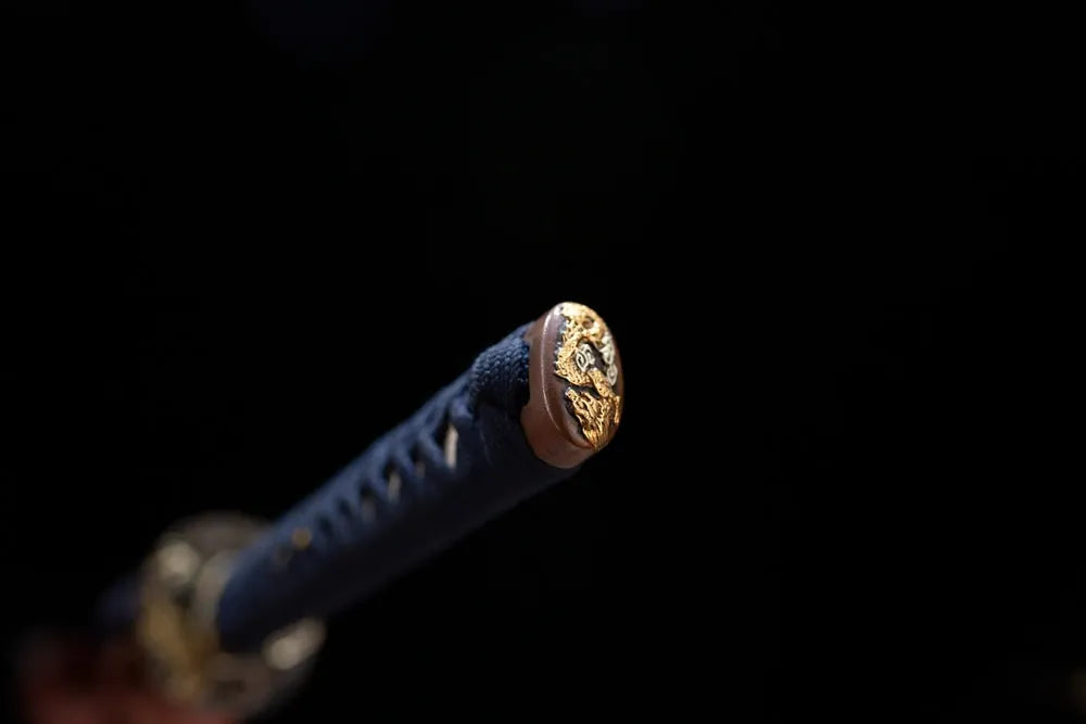 Storm‑Katana – T10 Clay‑Tempered Storm‑Thunder‑Power‑Motif Japanese Katana Sword