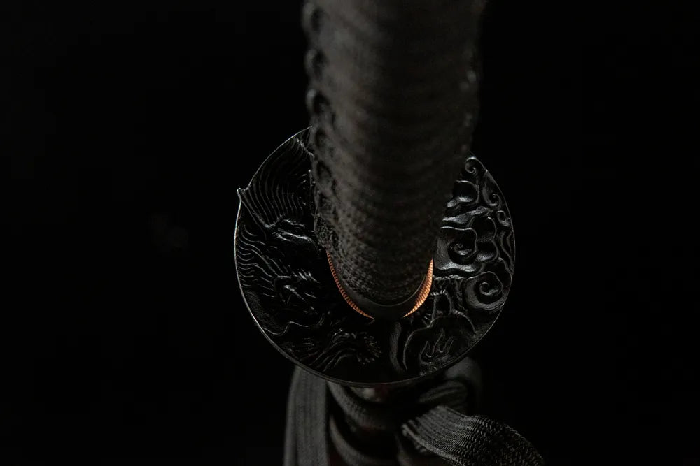 Reverse side thick anti-rust stainless steel tsuba base structure
