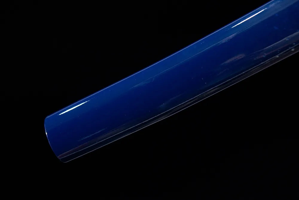 Gloss blue saya bottom end cap