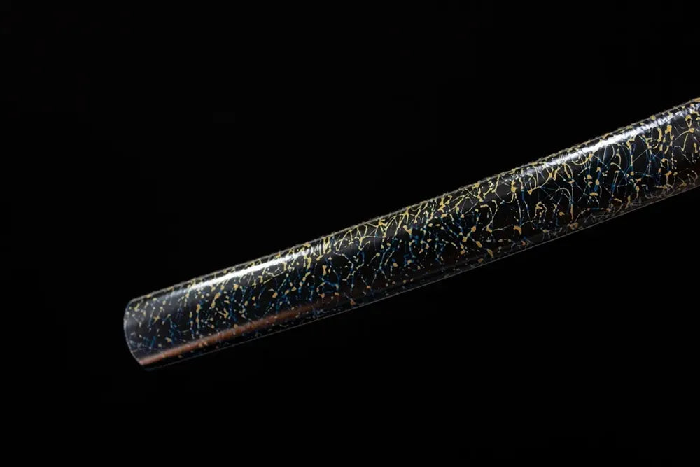 Shining‑Katana – T10‑Clay‑Tempered‑Shimmering‑Gold‑Flake‑Radiant‑Aesthetic‑Motif Japanese Katana Sword