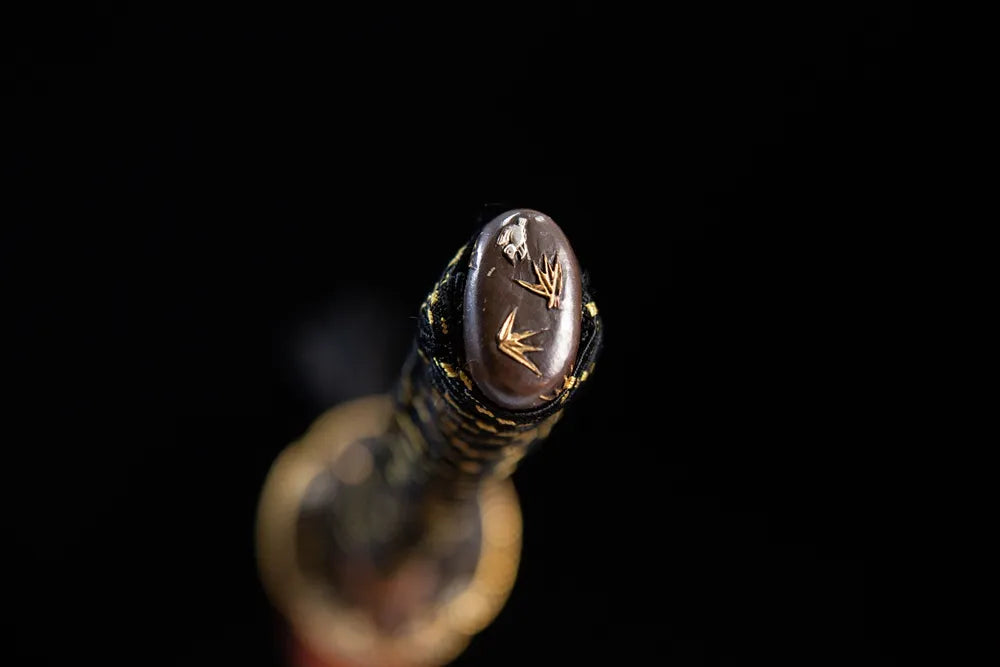 3D bamboo forest embossed pommel cap detail