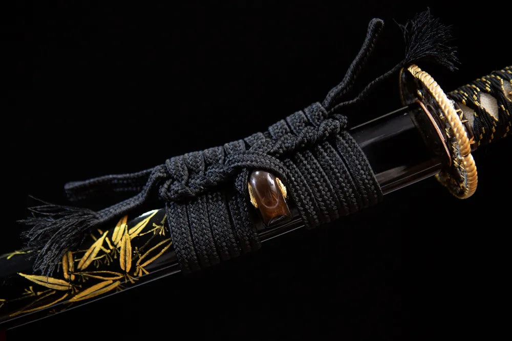 Green gold mixed braided sage cord close-up