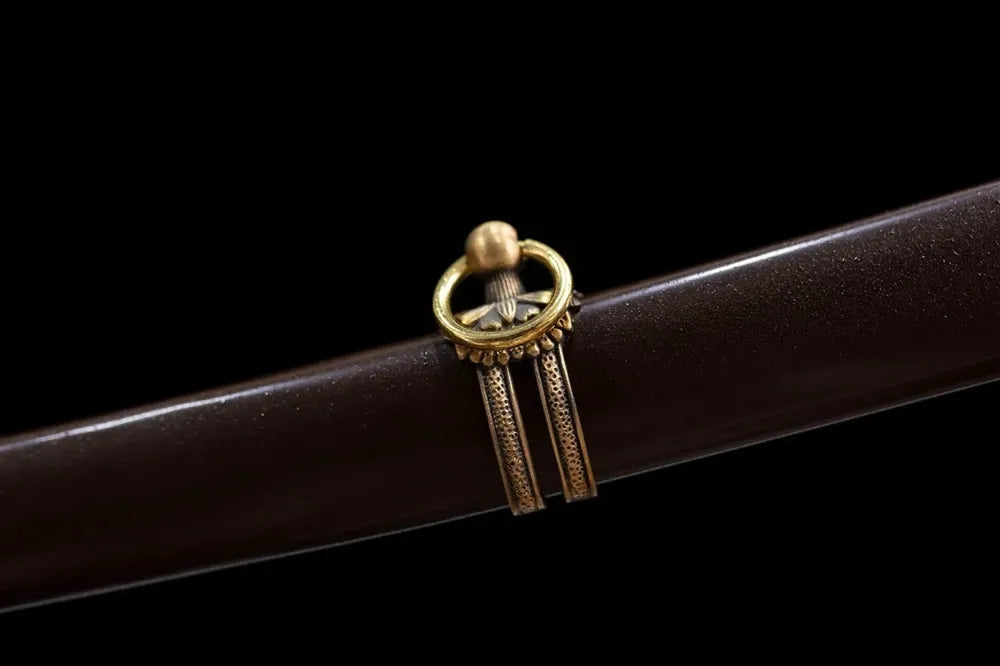 Details of the upper part of the scabbard of the Tai Dao