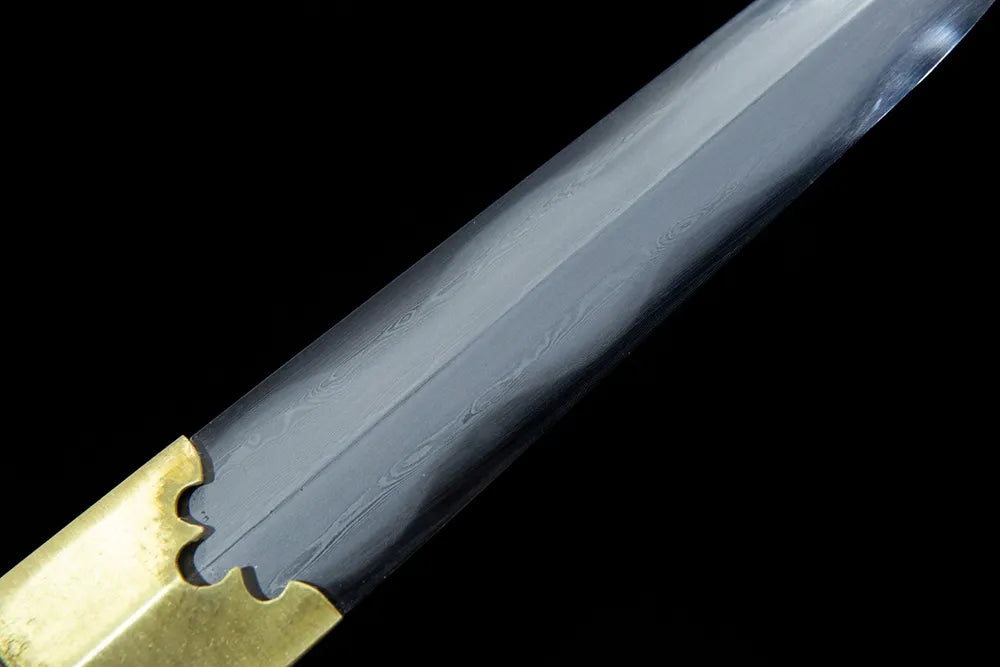Upper blade matte steel close-up