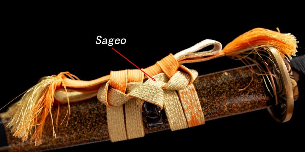 Sageo, the rope on the katana scabbard