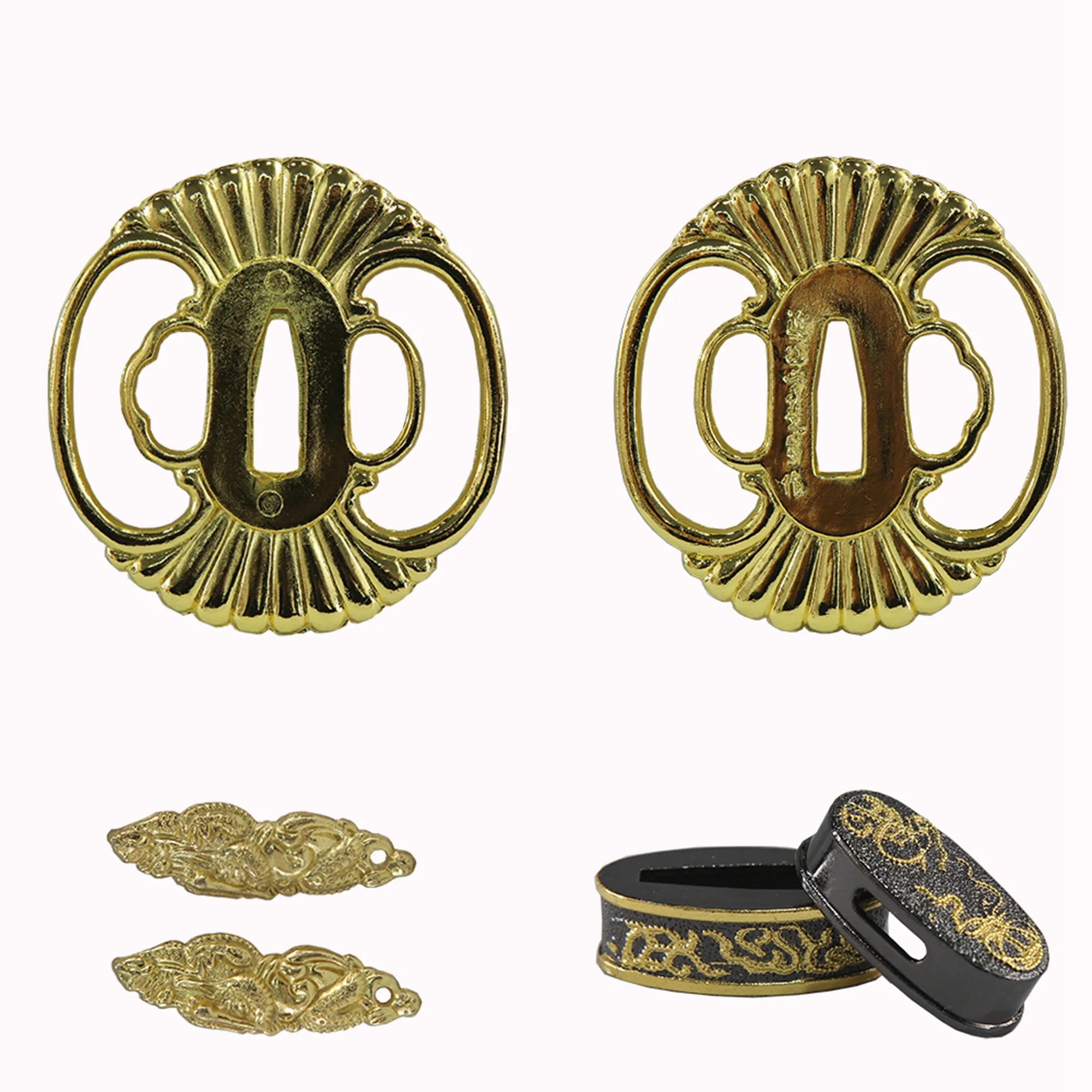 Gold alloy tsuba