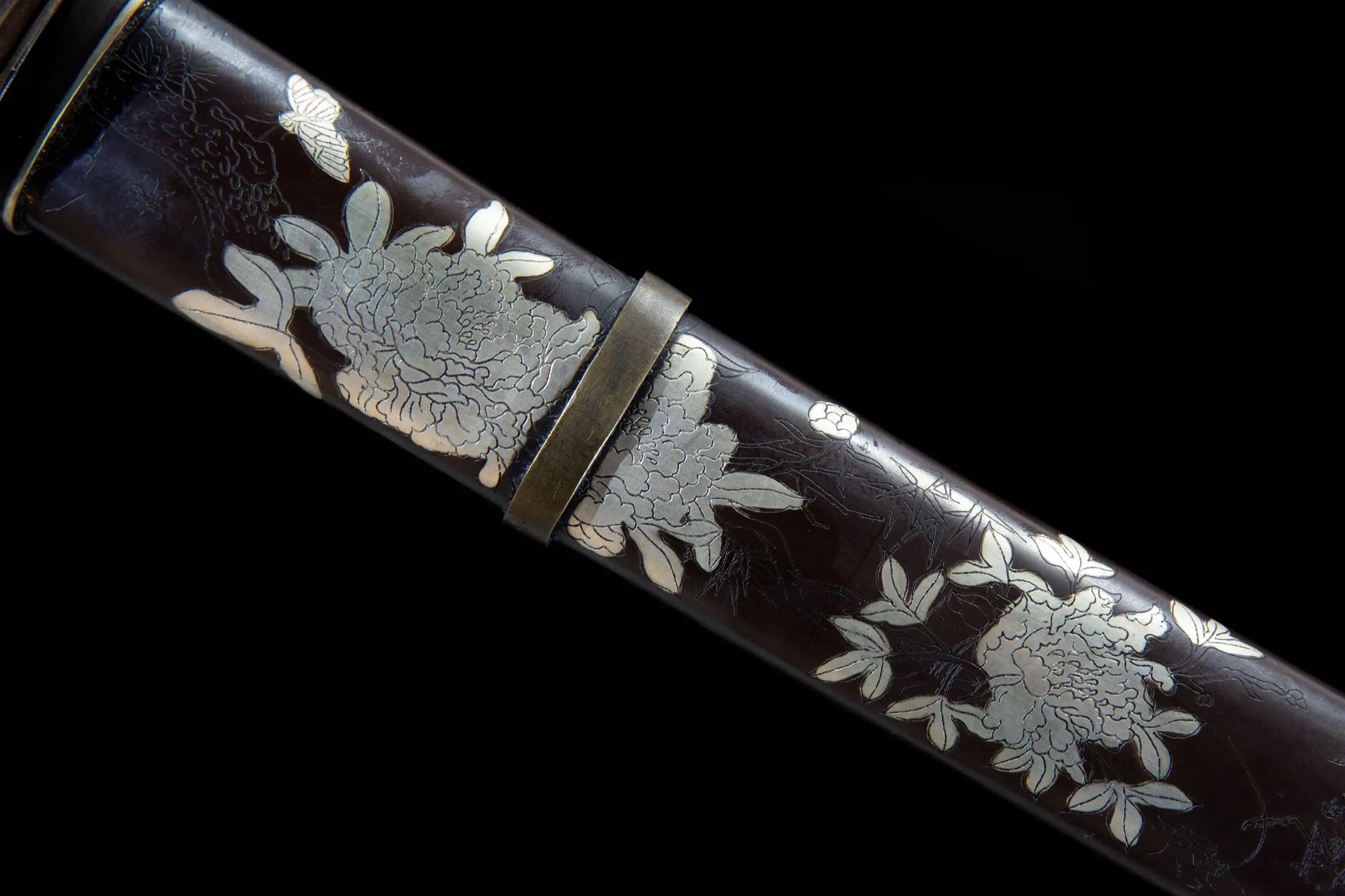 Silver Peony Tanto