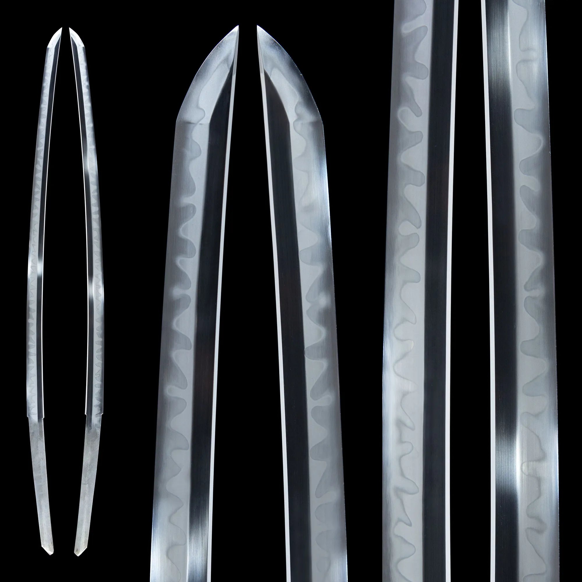 Needle Leaf Pattern Shiage-Togi Katana Blade