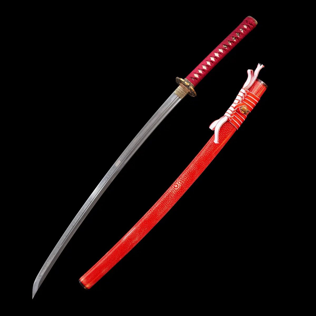 red purgatory Stingray skin katana