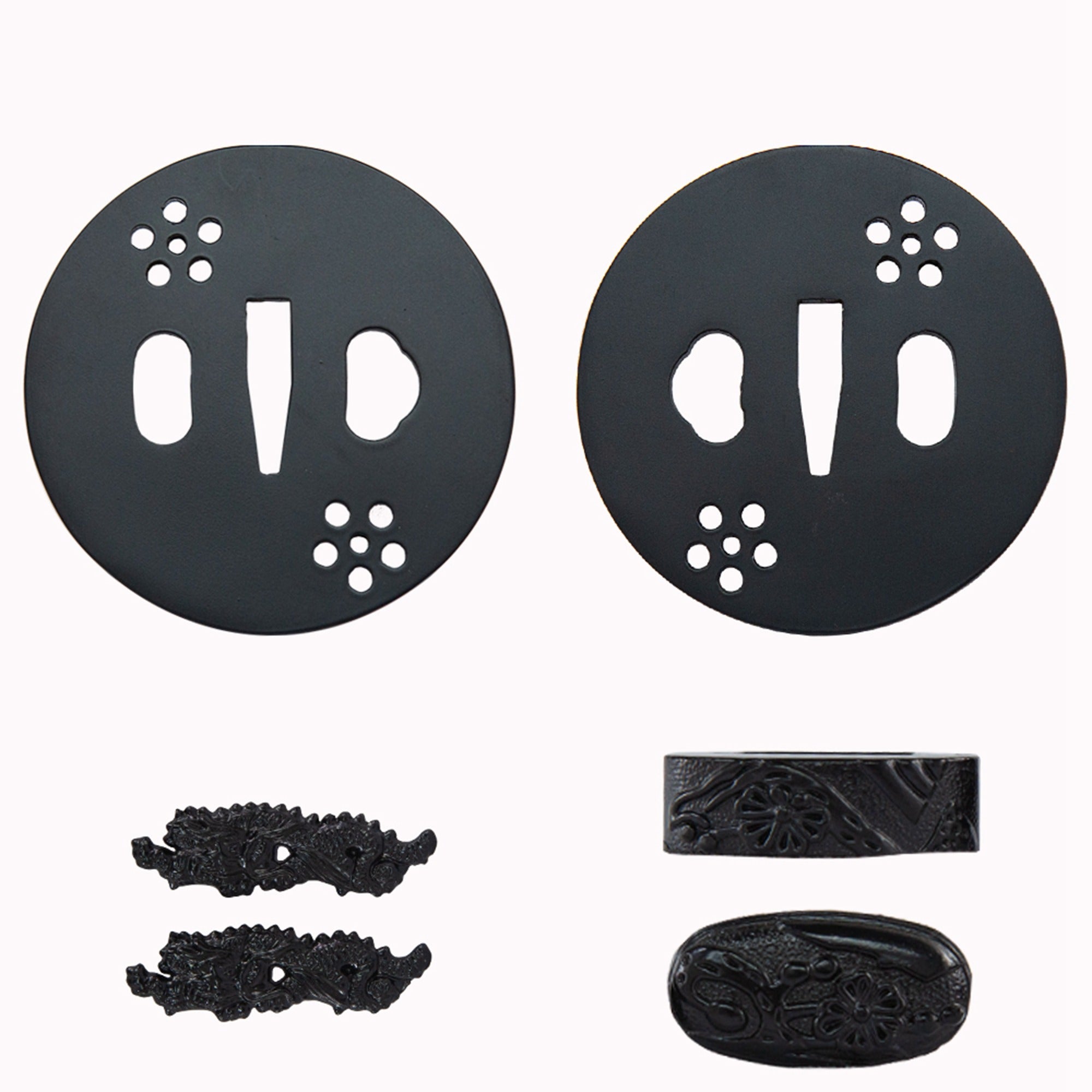 Round hollow iron tsuba