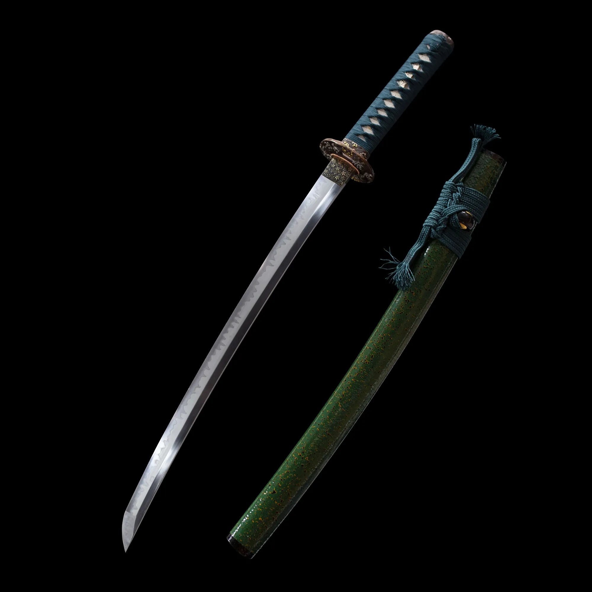 green shade wakizashi