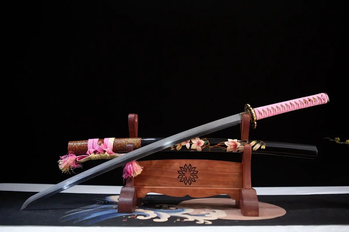 black pink katana