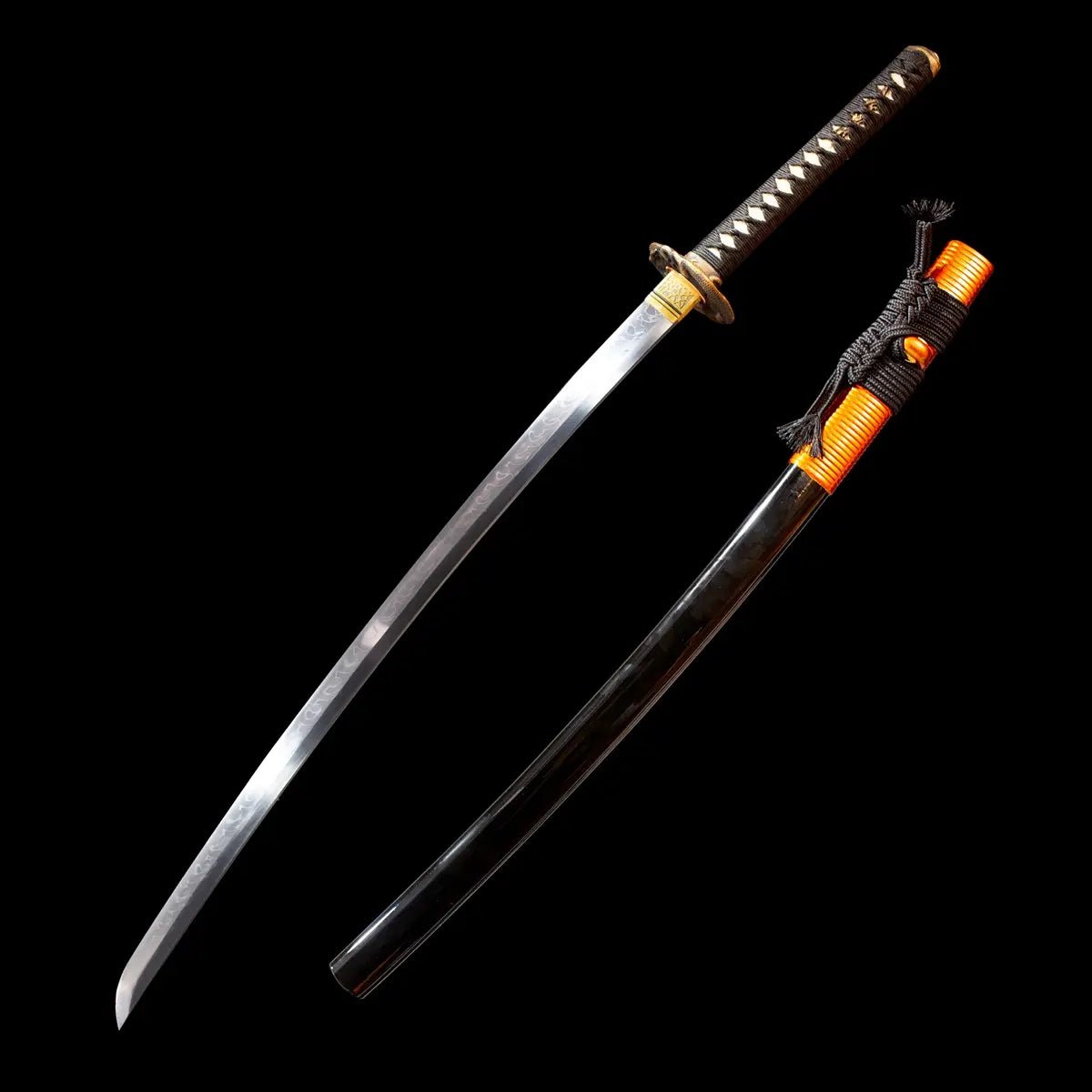 black katana snake hamon katanas shop