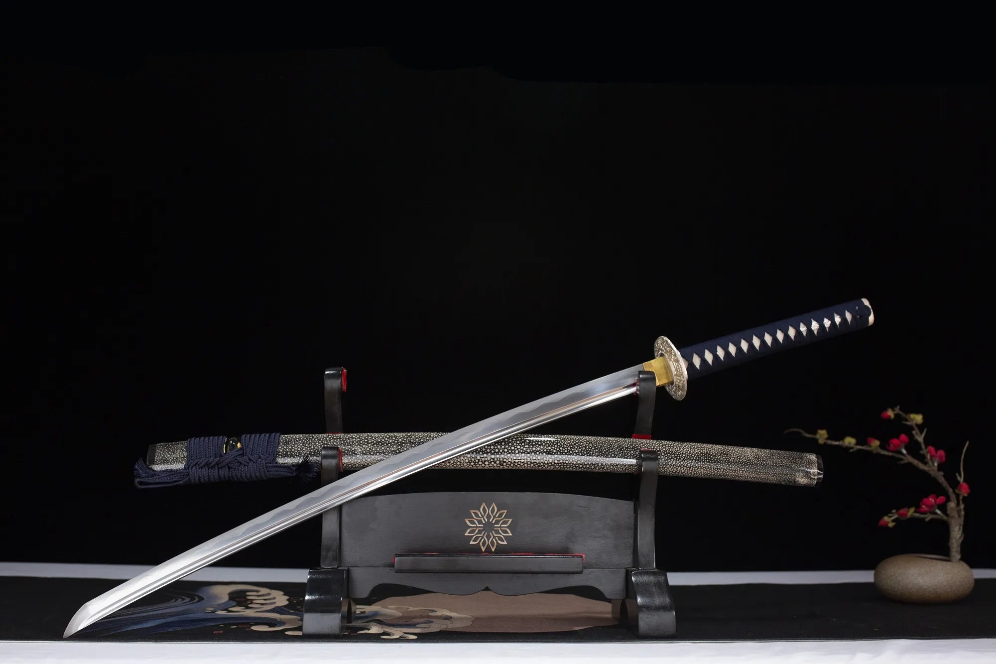 Silver Cloud Dragon Katana