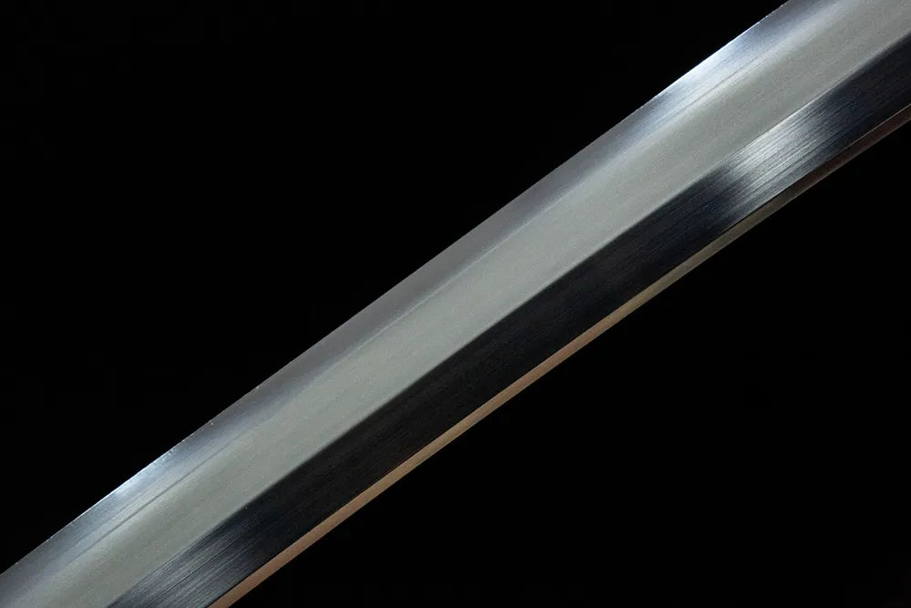 Azure Wind Katana middle blade, clean straight Suguha temper line clay tempered