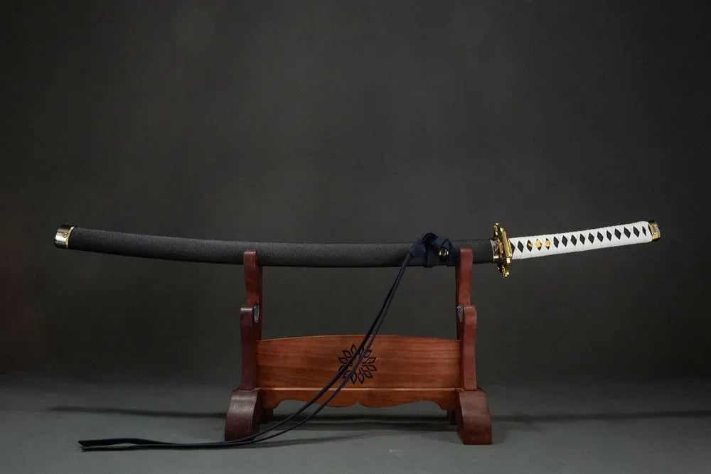 Horizontal front display Yamato lightweight 1.25kg beginner practice katana with cotton sageo