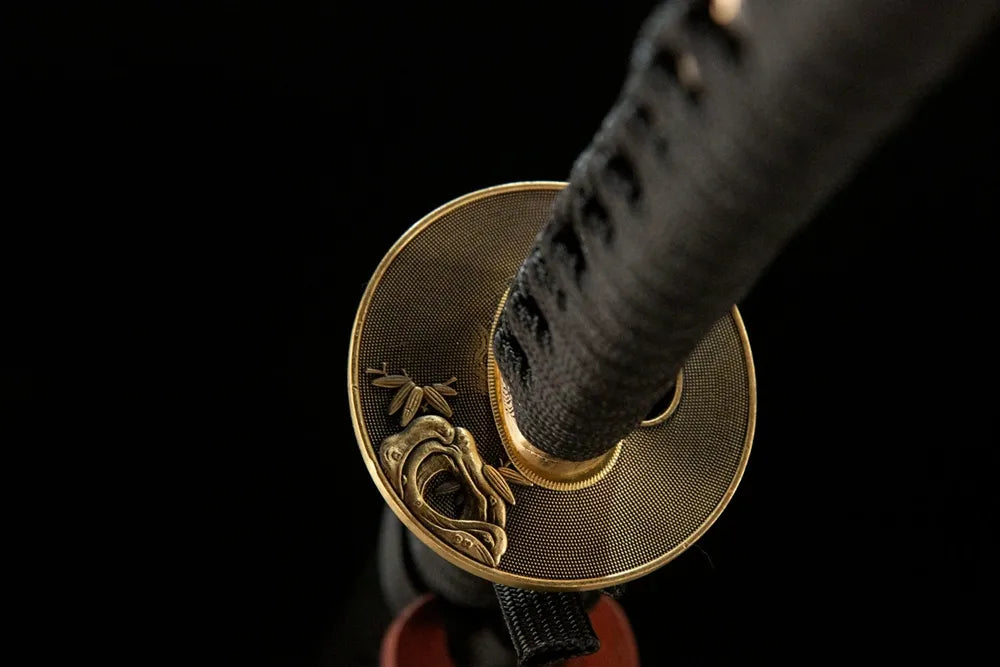 Reverse side thick anti-rust solid copper tsuba base