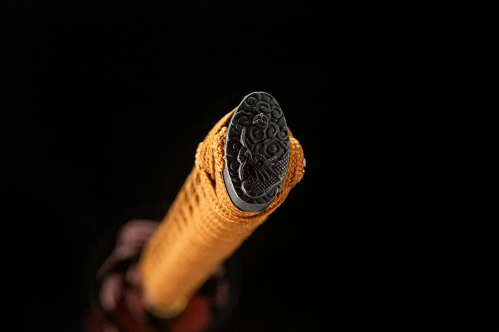 Kashira alloy terminal pommel fitting