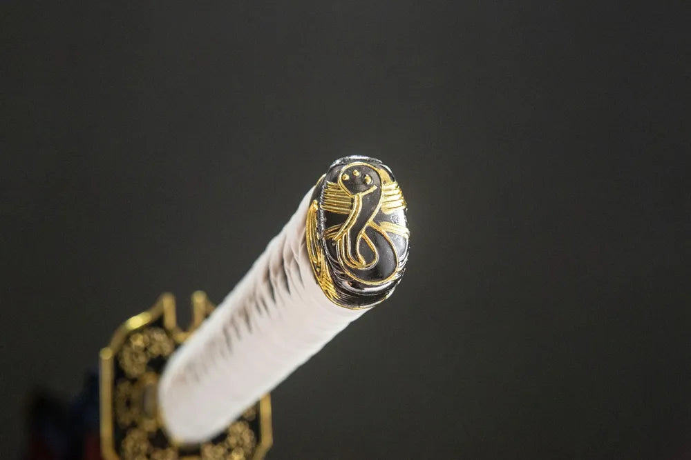 Kashira pommel cap Yamato Katana solid plain alloy terminal fitting