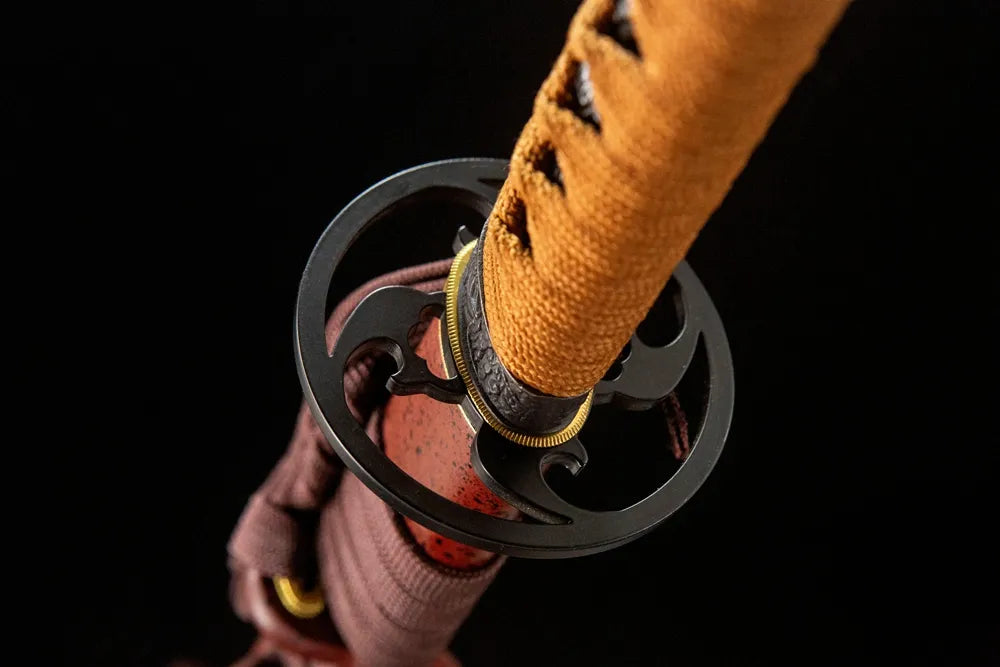 Reverse side thick anti-rust iron tsuba base structure
