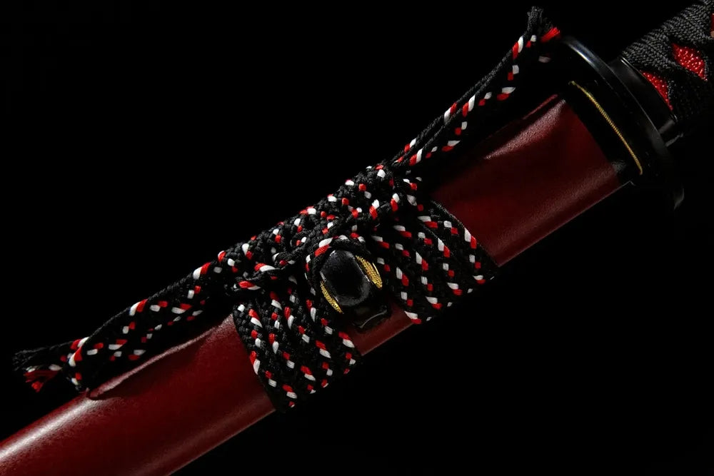 Plain cotton sageo cord tied on Magic Rabbit saya ring